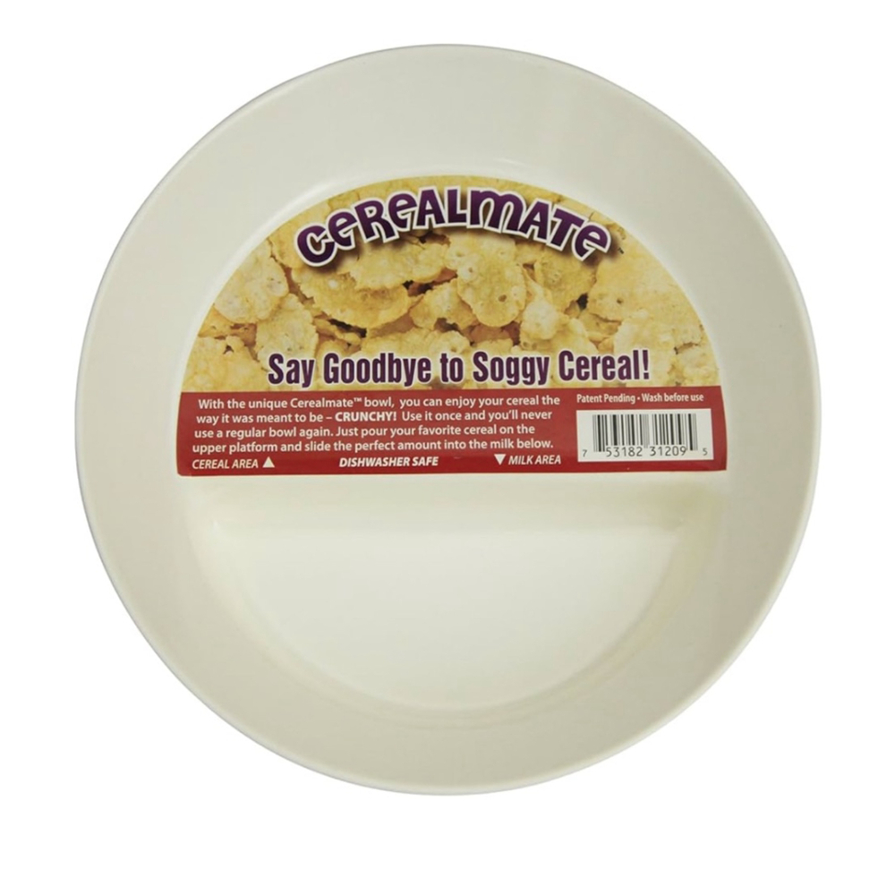 NEW White Just Crunch Anti-Soggy Cereal Bowl